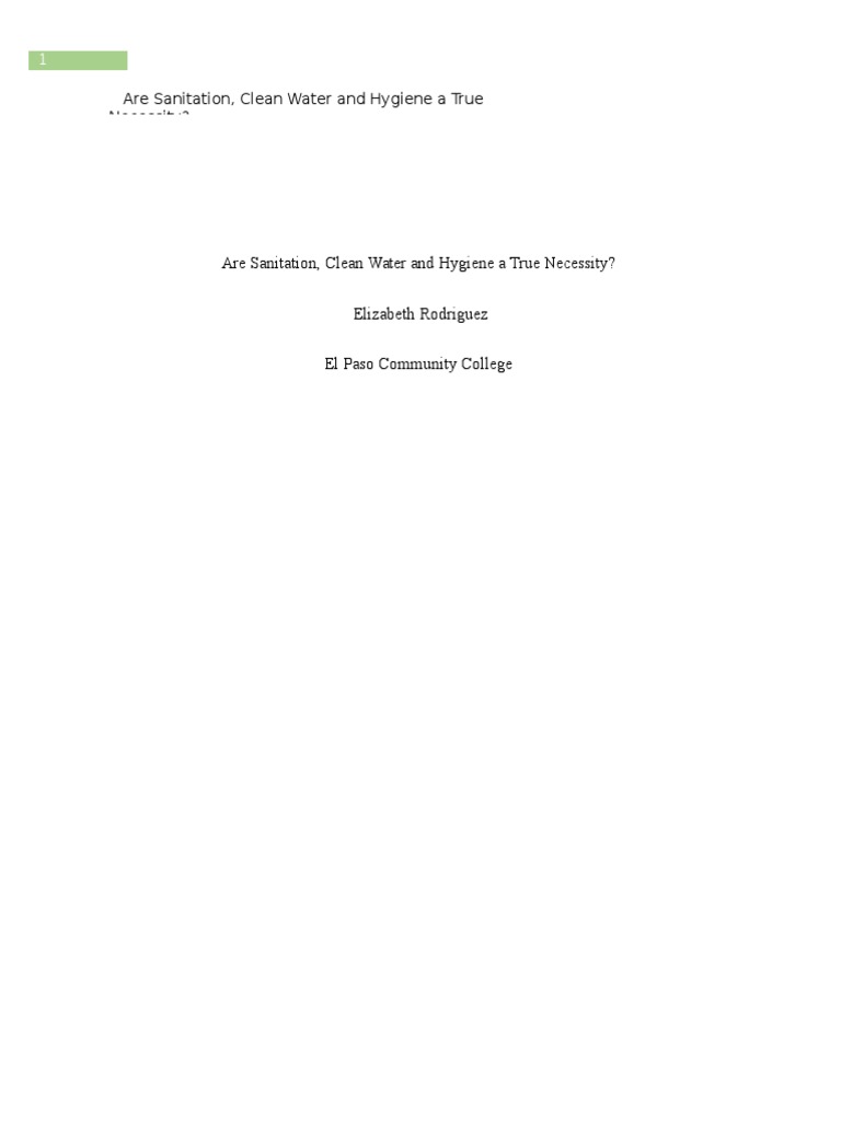 Importance of hygiene essay image