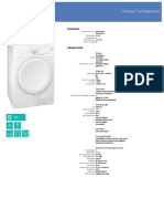 Kondensoiva Kuivausrumpu T7101: Product Information