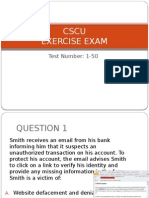 CSCU Exercise Exam