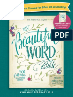 NIV Beautiful Word Bible: Free Practice Canvas For Bible Art Journaling