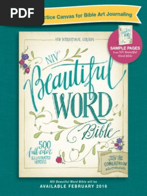 NIV Beautiful Word Bible: Free Practice Canvas for Bible Art Journaling 