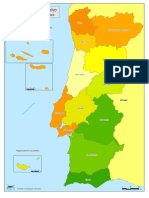 Mapa de Portugal - Regiões Tradicionais