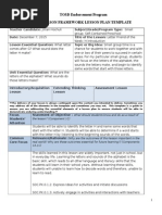 Lesson Plan Cotton Ball Vs Sandpaper Words | PDF