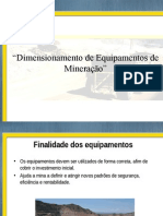 36817186 Desenvolvimento Mineiro Dimensionamento de Equipamentos de Mineracao