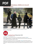 Number of Palestinian Children in Israeli Prisons Doubles