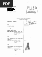 Chuck Johnson V Gawker California State Court Complaint