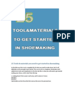 25 Tools Materials You Need to Get Started in Shoemaking