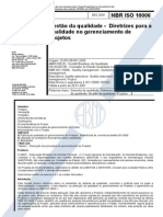 NBR ISO 10006 - Gestao Da Qualidade - Diretrizes Para a Qualidade No Gerenciamento de Projetos
