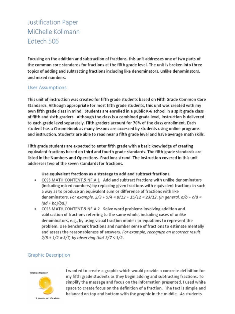 Justification statement picture