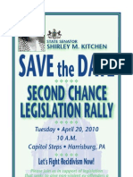 Save Date: Second Chance Legislation Rally