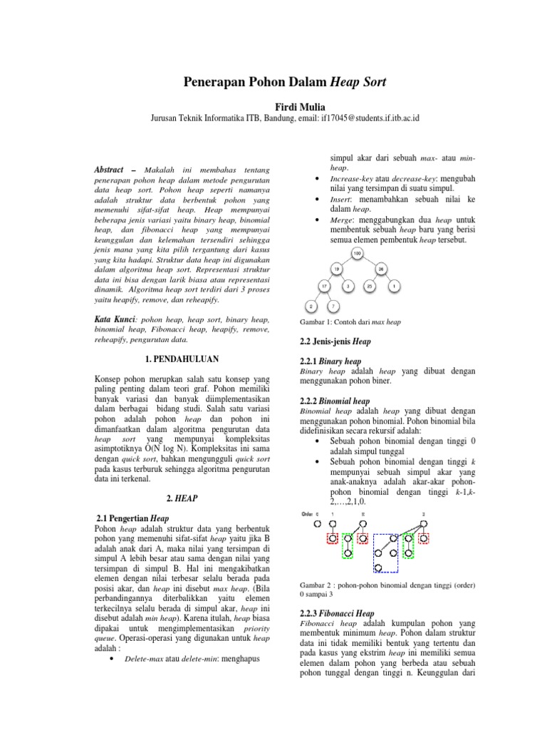 Keunggulan Fibonacci Heap dalam Heap Sort | PDF