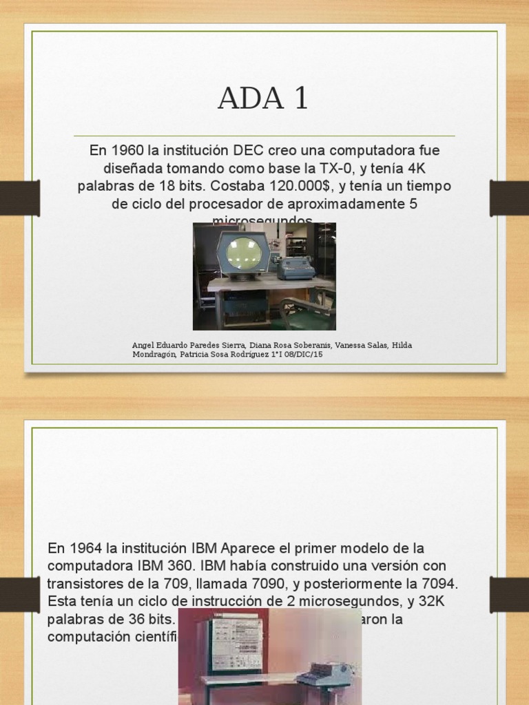Ada 1 | PDF | Mac OS | Unidad Central de procesamiento