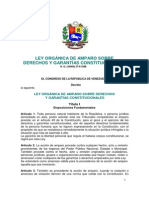 Ley Orgánica de Amparo Sobre Derechos y Garantías Constitucionales