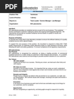 Level 1 Technician JD Updated Oct 2013