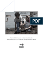 National Volunteering in Secure Livelihood: Case Studies From The Philippines, Sierra Leone and Uganda