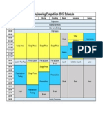 UBCEC 2015 Schedule