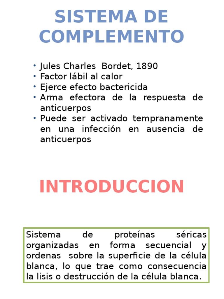 Sistema de Complemento Abbas | PDF | Sistema complementario | Anatomía
