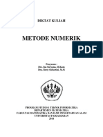 Modul Kuliah Metode Numerik