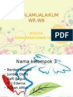 BIOLOGI Keanekaragaman Hayati