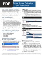 Sw License Activation Quick Start Guide