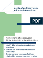 Biotic Factor Interactions Lesson 3.1