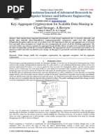 Key-Aggregate Cryptosystem For Scalable Data Sharing in Cloud Storage-A Review