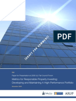 Metrics For Responsible Property Investing: Developing and Maintaining A High Performance Portfolio