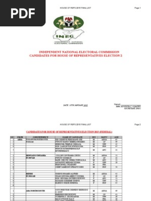 15 House Of Reps Candidates Final List 1 Accountability Voting