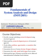 Systems Analysis and Design 