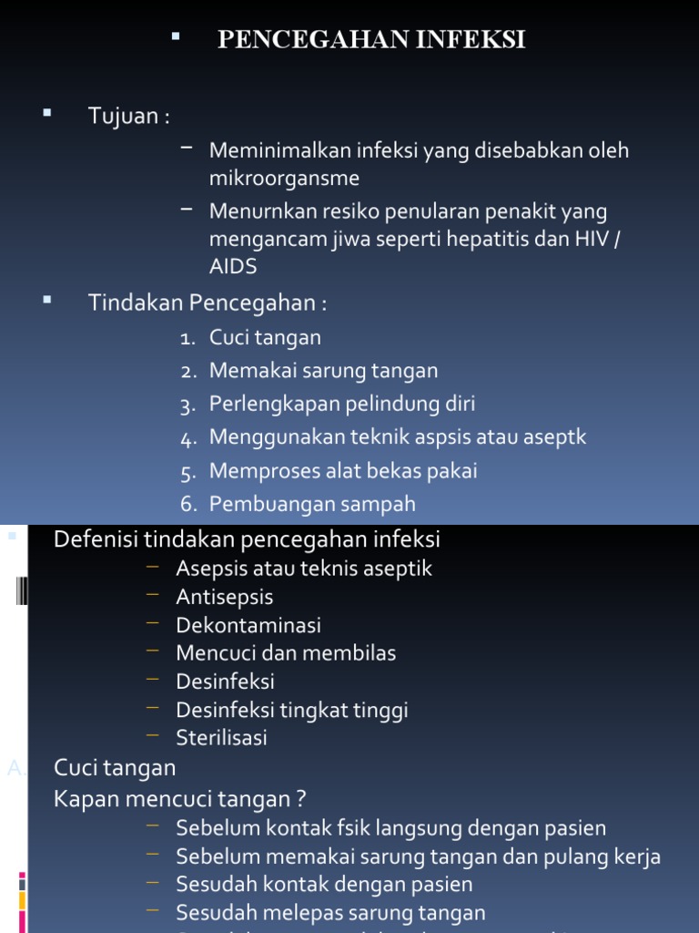 Tindakan Pencegahan Infeksi Kebidanan | PDF