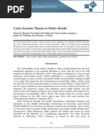 Cyber Security Threats To Public Health