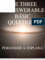 Three Unanswerable Questions by Periander A. Esplana