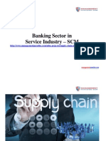 Banking Sector in Service Industry - SCM: Management