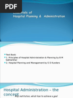 Principles of Hospital Management | PDF | Hospital | Health Care