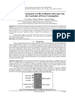 Design and Implementation of 4-Bit Arithmetic and Logic Unit Chip With The Constraint of Power Consumption