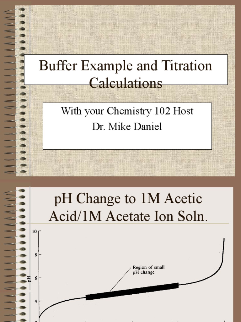Buffer Solutions and Titration Basics | PDF | Buffer Solution | Chemistry