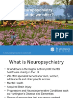 Neuropsychiatry What Do We Offer?: A Charity Leading Innovation in Mental Health
