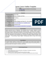 MBA Program Course Outline Template