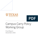 UT Campus Carry Working Group Report