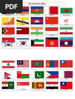 A4 Printable Country Flags List | PDF | North Africa | Asia