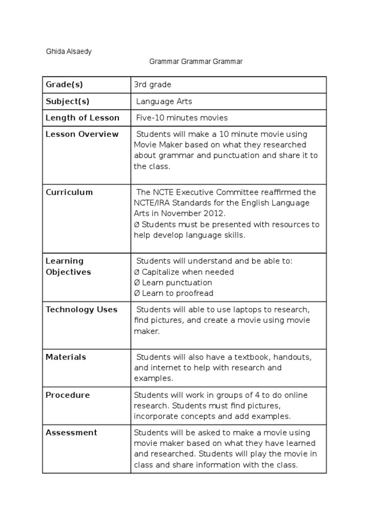 Grammar | PDF | Language Arts & Discipline