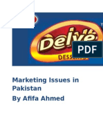 Marketing Issues in Pakistan by Afifa Ahmed