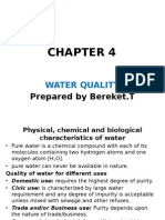 Water Quality: Prepared by Bereket.T
