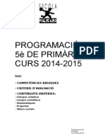 PROGRAMACIÓ 5 Primaria