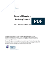 MCC Board of Director Training - UNDER 75