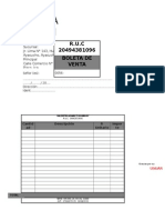 Tipos de Boletas