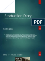 Production Diary: Advanced Pre-Production - Joshua Payne - Up679661
