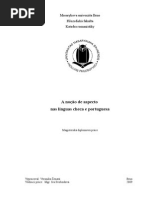 Noções de Aspecto Na Língua Tcheca e Portuguesa - Veronika Ženatá