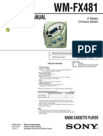 Service Manual: WM-FX481