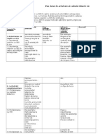 Plan Lunar de Activitate Al Cadrului Didactic de Sprijin